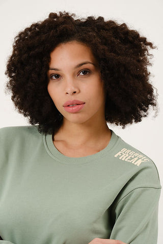 Qsimple Organic Freak Wheat Green Sweatshirt