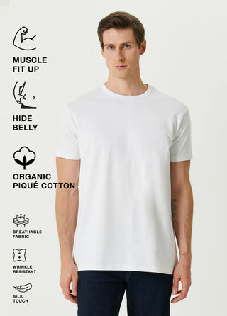 Qsimple Crew Neck Organic Pike T-shirt